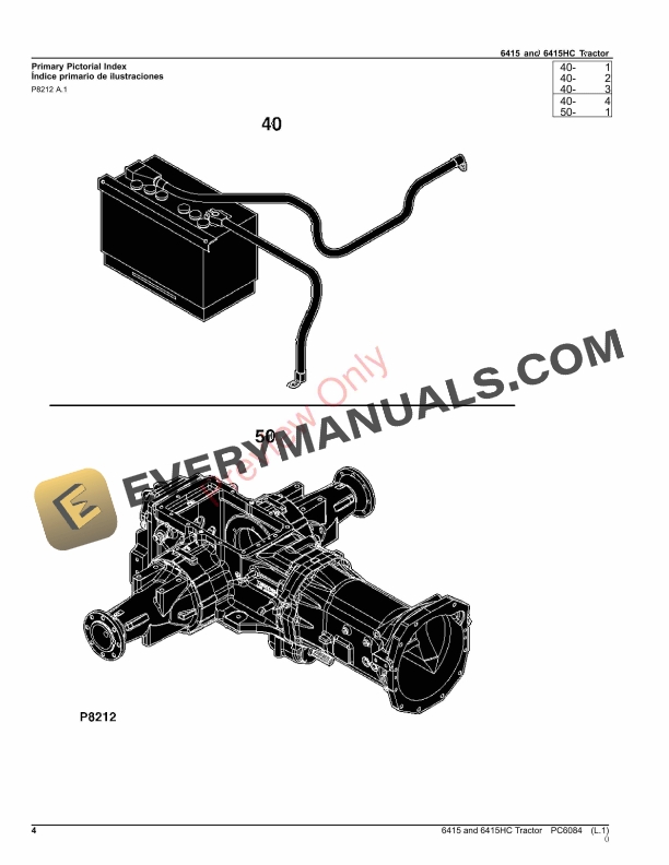 John Deere 6415 and 6415HC Tractor Parts Catalog PC6084 21MAR22-4