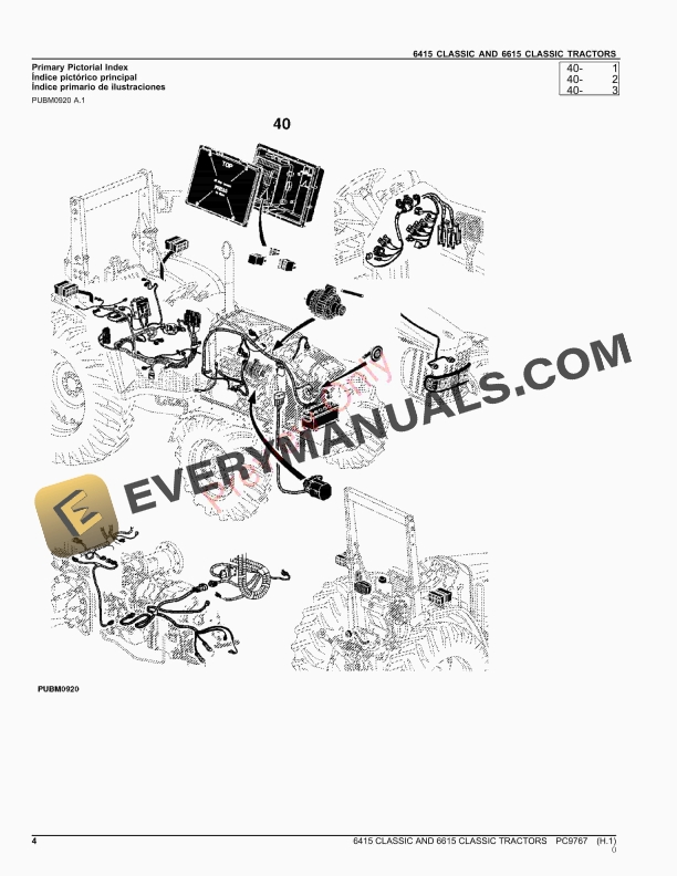 John Deere 6415 and 6615 Classic Tractors Parts Catalog PC9767 17OCT23-4