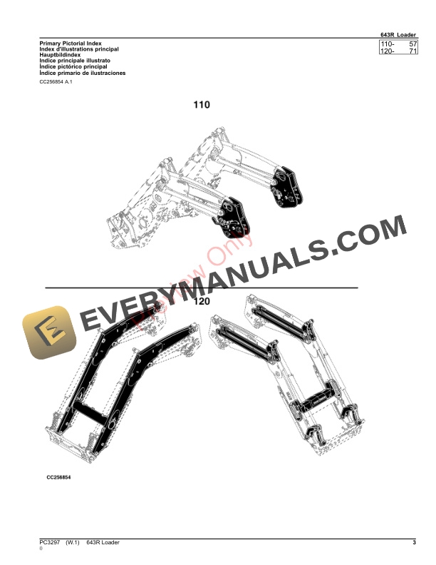 John Deere 643R Loader Parts Catalog PC3297 24AUG23-3