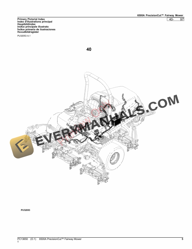 John Deere 6500A PrecisionCut Fairway Mower Parts Catalog PC13650 12NOV23 6 John Deere 6500A PrecisionCut Fairway Mower Parts Catalog PC13650 12NOV23-5
