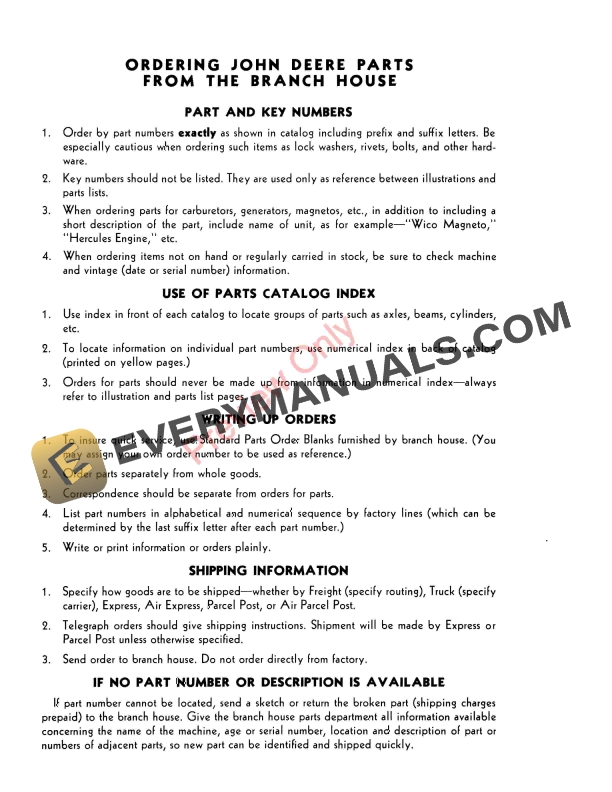 John Deere 66-Inch Spreader, 12-A Combine, 25 Parts Catalog PC363 01MAY55-4