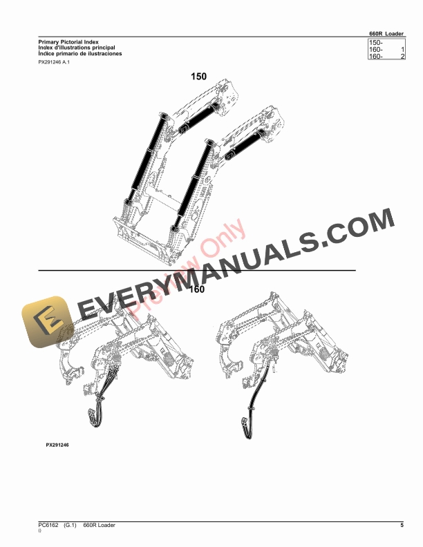 John Deere 660R Loader Parts Catalog PC6162 15AUG23-5