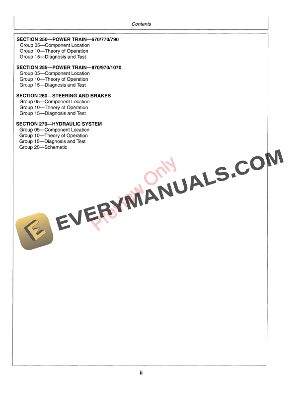 John Deere 670 770 790 870 970 and 1070 Compact Utility Tractors Technical Manual TM1470 15MAR99 4