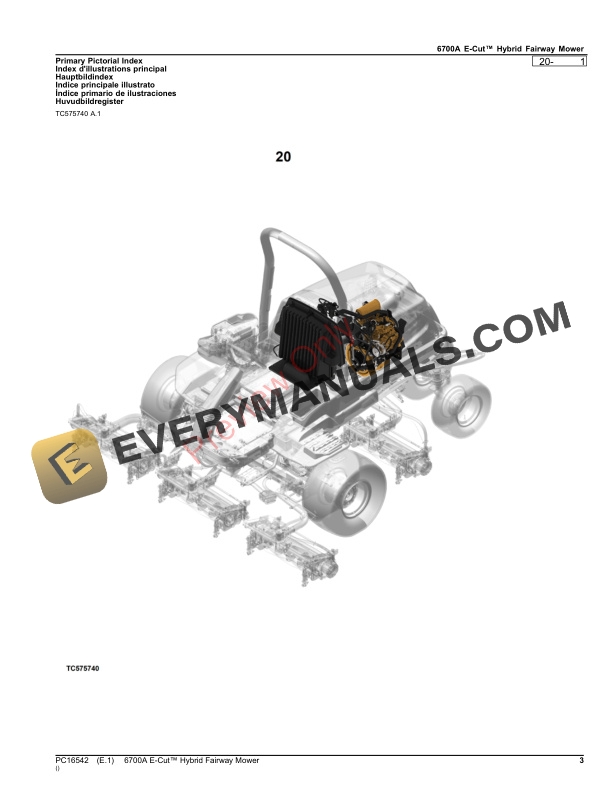 John Deere 6700A E-Cut Hybrid Fairway Mower Parts Catalog PC16542 09OCT23-3