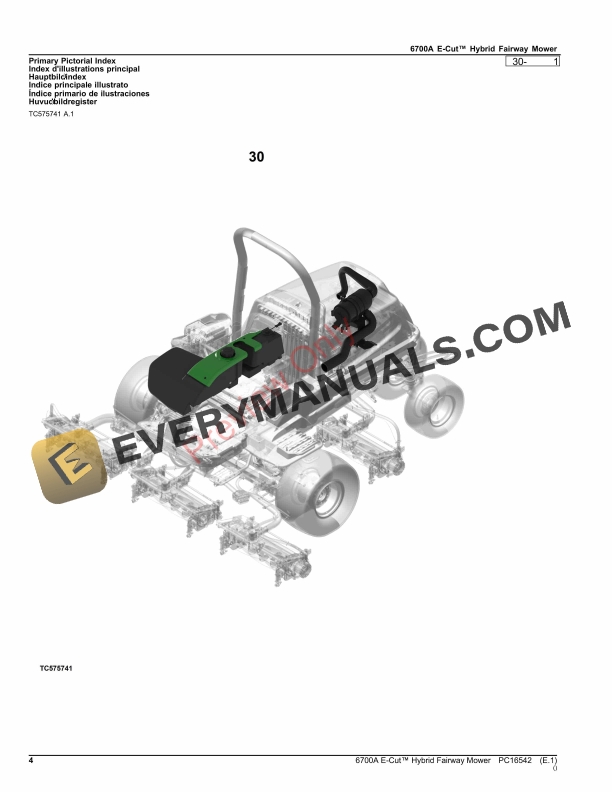 John Deere 6700A E-Cut Hybrid Fairway Mower Parts Catalog PC16542 09OCT23-4