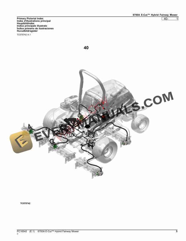 John Deere 6700A E-Cut Hybrid Fairway Mower Parts Catalog PC16542 09OCT23-5
