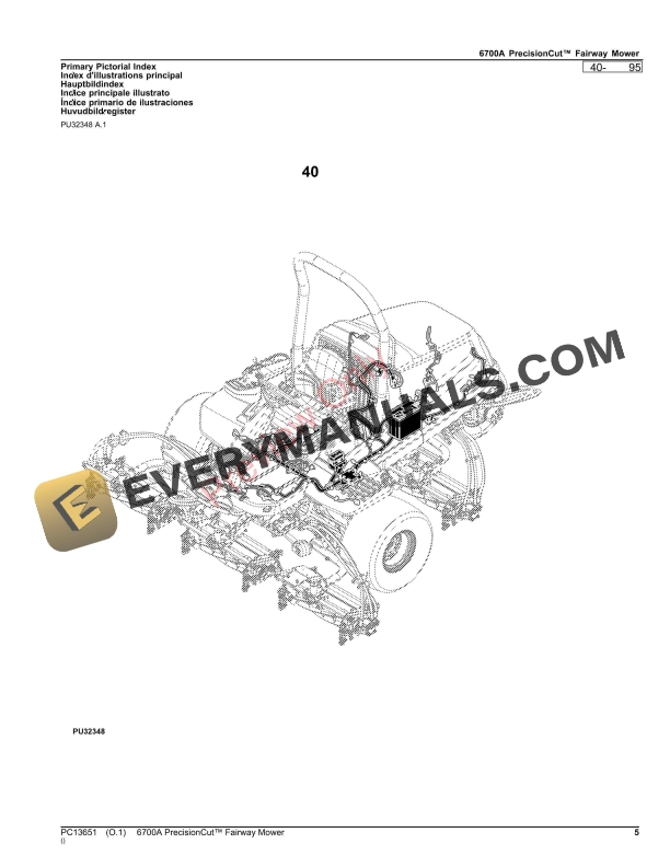 John Deere 6700A PrecisionCut Fairway Mower Parts Catalog PC13651 12NOV23-5