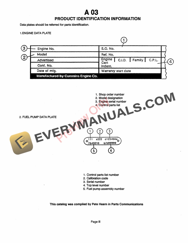 John Deere 6810, 6910 Self- Propelled Forage Harvester Parts Catalog PC4247 01DEC91 English, French, German, Italian, Spanish-5