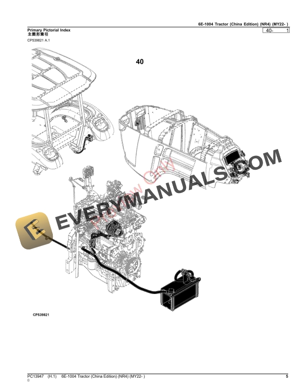 John Deere 6E-1004 Tractor (NR4) (MY22- ) Parts Catalog PC13947 05NOV23-5