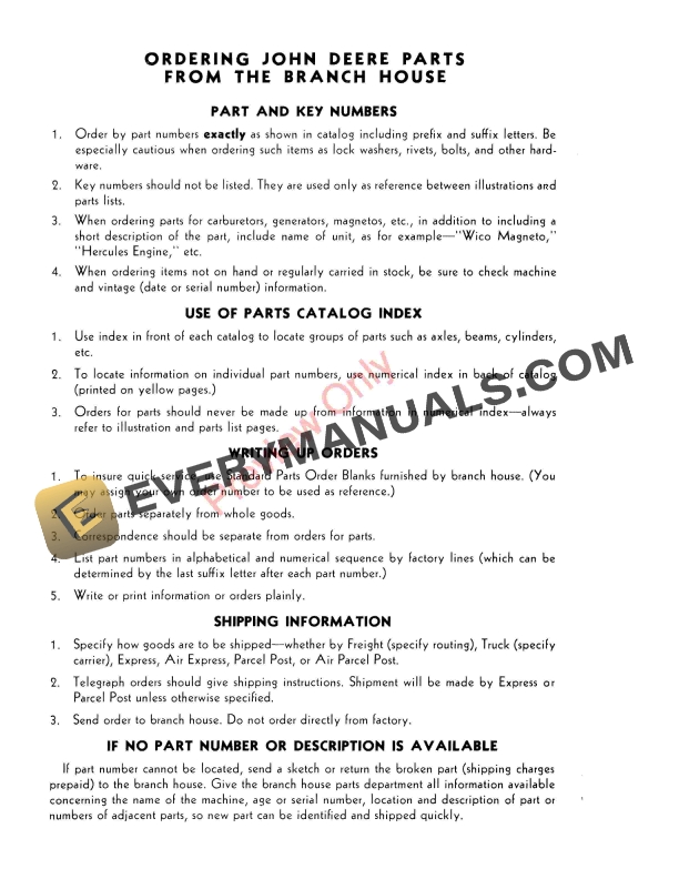 John Deere 6ML, 8ML, 10ML Land Levelers Parts Catalog PC248 01JUL59-4