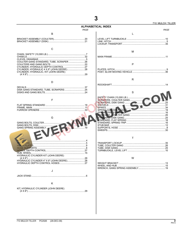 John Deere 710 Mulch Tiller Parts Catalog PC2026 31MAY11-5