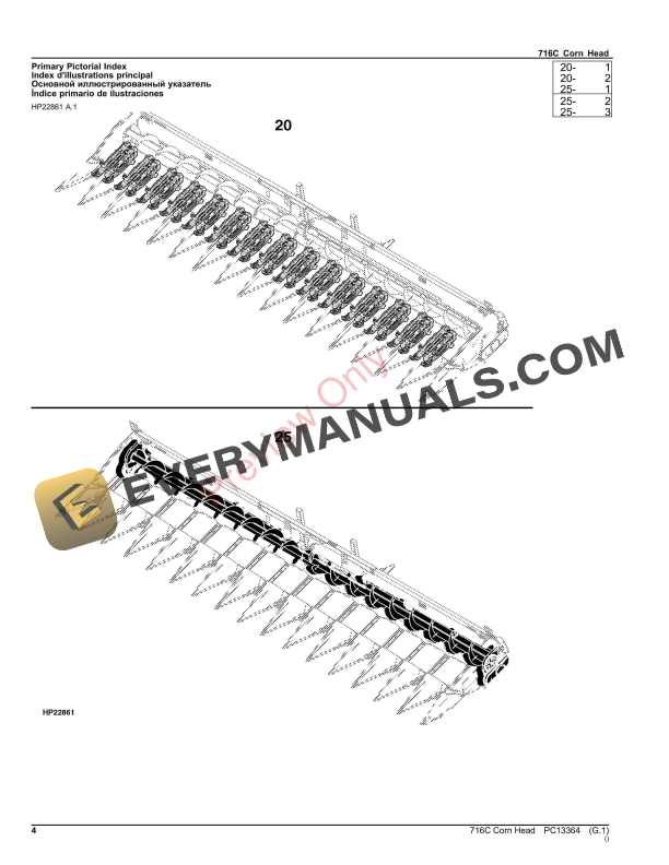 John Deere 716C Corn Head Parts Catalog PC13364 15OCT23-4