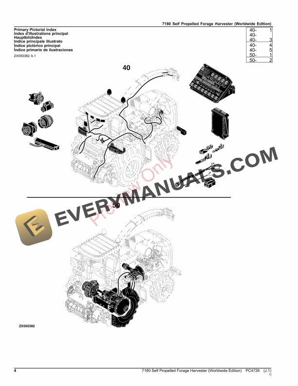 John Deere 7180 Self Propelled Forage Harvester Parts Catalog PC4726 26NOV23-4