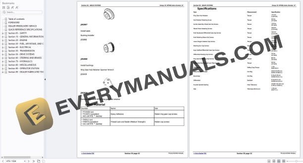 John Deere 7210 7410 7510 Tractors Repair Technical Manual TM1653 21SEP99 4 John Deere 7210 7410 7510 Tractors Repair Technical Manual TM1653 21SEP99 - Image 2