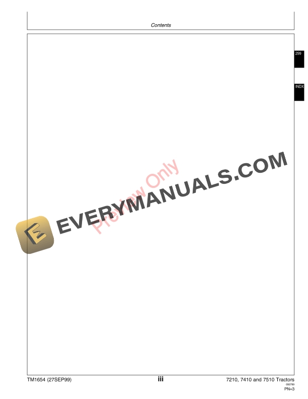 John Deere 7210, 7410 and 7510 Tractors Technical Manual TM1654 27SEP99 13 John Deere 7210 7410 and 7510 Tractors Technical Manual TM1654 27SEP99 5