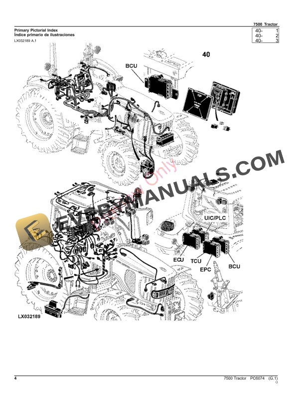 John Deere 7500 Tractor Parts Catalog PC6074 02NOV23 5 John Deere 7500 Tractor Parts Catalog PC6074 02NOV23-4