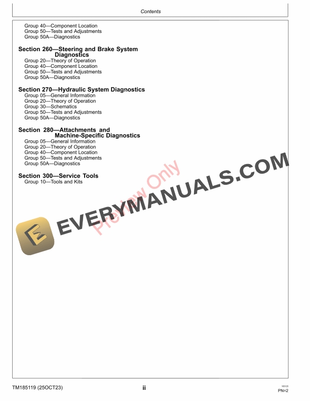 John Deere 7500A 7700A 8700A PrecisionCut Fairway Mowers and 8800A TerrainCut Rough Mower 110001 Technical Manual TM185119 25OCT23 4