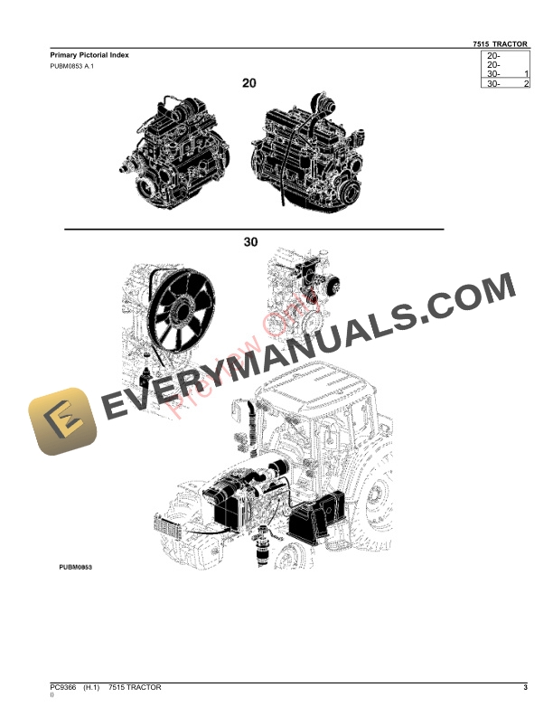 John Deere 7515 Tractor Parts Catalog PC9366 22SEP22 4 John Deere 7515 Tractor Parts Catalog PC9366 22SEP22-3