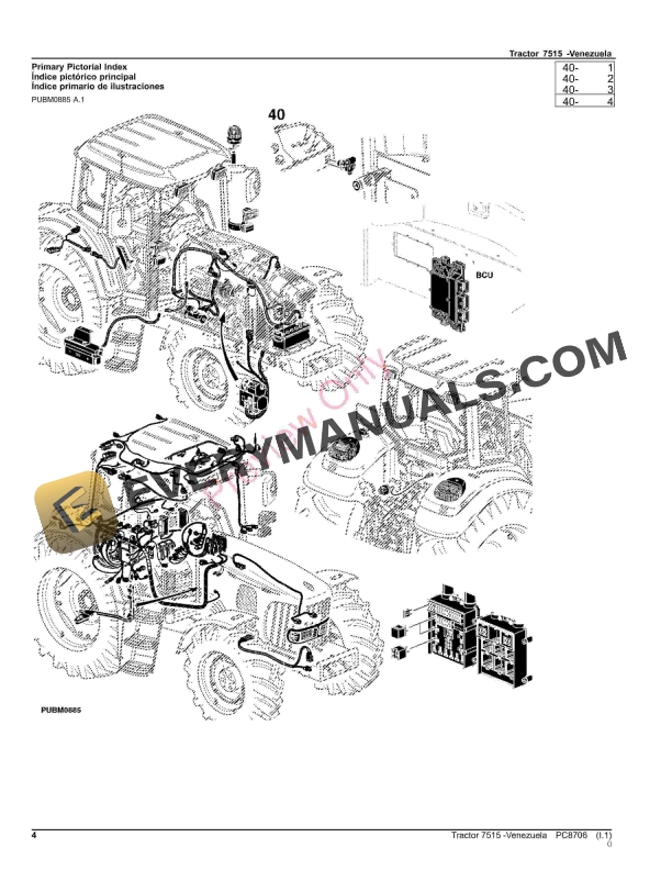 John Deere 7515 Venezuela Tractor Parts Catalog PC8706 26NOV23-4