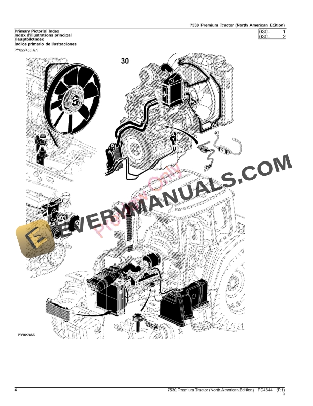 John Deere 7530 Premium Tractor Parts Catalog PC4544 21NOV23-4
