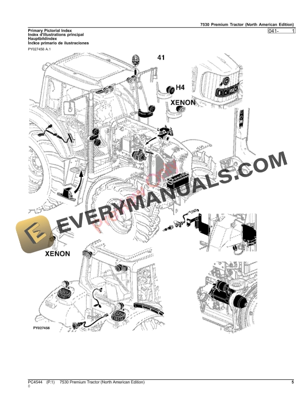 John Deere 7530 Premium Tractor Parts Catalog PC4544 21NOV23-5