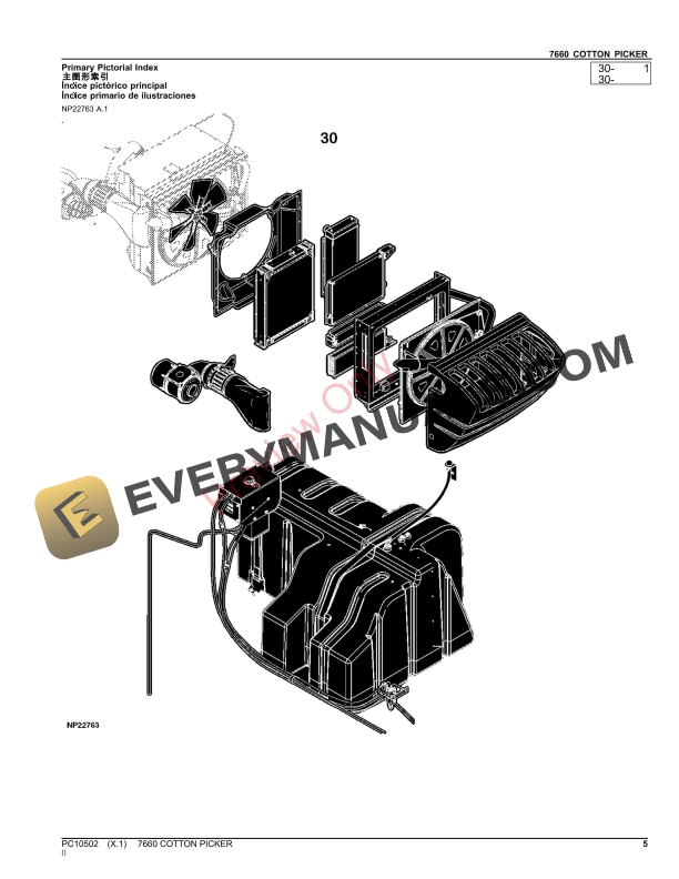 John Deere 7660 COTTON PICKER Parts Catalog PC10502 24AUG23 5
