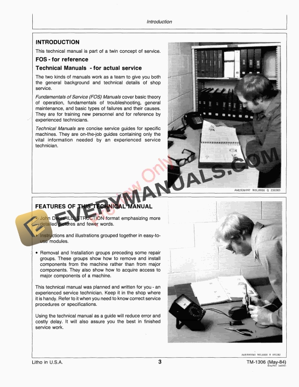 John Deere 770, 775, 780, 785 Air Drill, 655, 665 Central Metering Seeder Technical Manual TM1306 01NOV85 6 John Deere 770 775 780 785 Air Drill 655 665 Central Metering Seeder Technical Manual TM1306 01NOV85 5