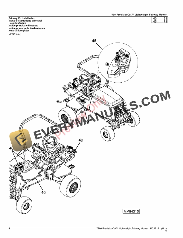 John Deere 7700 PrecisionCut Lightweight Fairway Mower Parts Catalog PC9715 06OCT23 5 John Deere 7700 PrecisionCut Lightweight Fairway Mower Parts Catalog PC9715 06OCT23-4