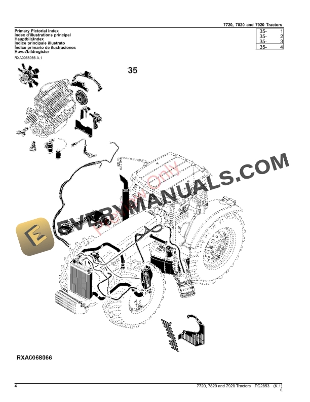 John Deere 7720, 7820 AND 7920 TRACTORS Parts Catalog PC2853 03OCT23-4