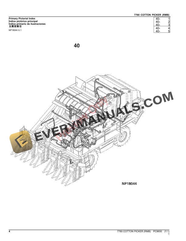 John Deere 7760 COTTON PICKER (RMB) Parts Catalog PC9650 15OCT23-4