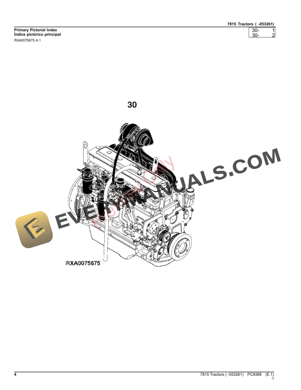 John Deere 7815 TRACTOR Parts Catalog PC9388 19OCT23 5 John Deere 7815 TRACTOR Parts Catalog PC9388 19OCT23-4