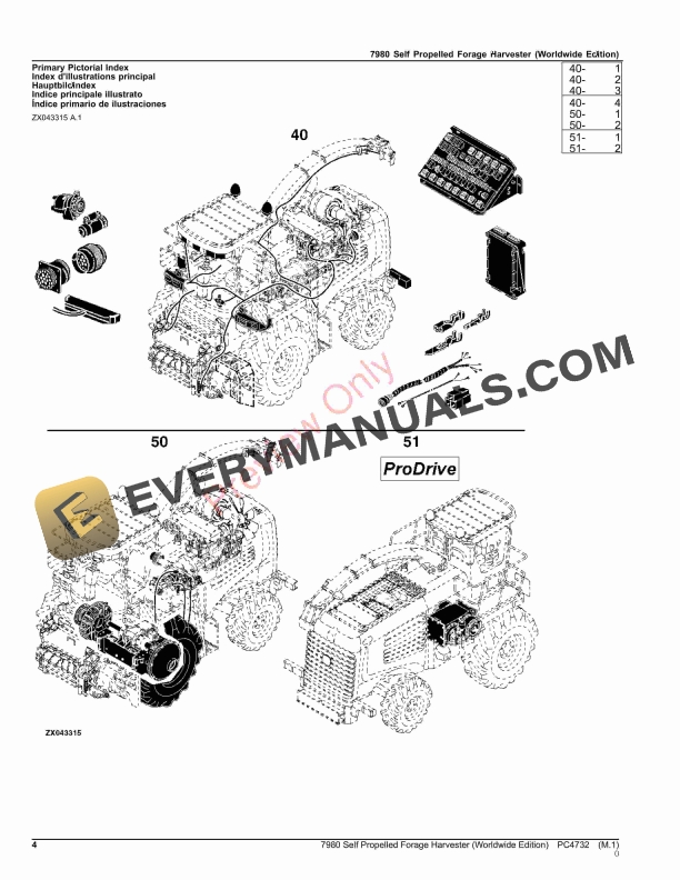 John Deere 7980 Self Propelled Forage Harvester Parts Catalog PC4732 31AUG22-4