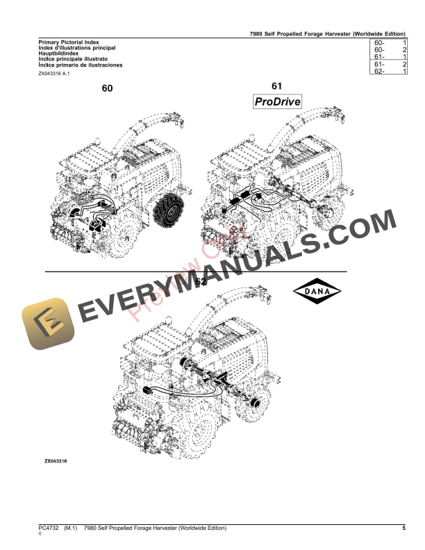 John Deere 7980 Self Propelled Forage Harvester Parts Catalog PC4732 31AUG22-5