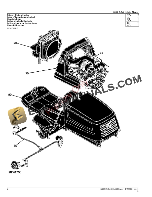 John Deere 8000 E-Cut Hybrid Mower Parts Catalog PC9902 15OCT23-4