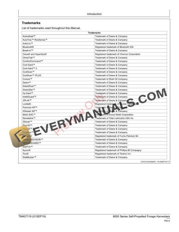 John Deere 8100 8200 8300 8400 8500 8600 8700 and 8800 Self Technical Manual TM407119 01SEP19 3