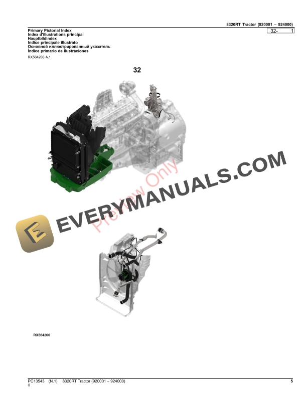 John Deere 8320RT Tractor Parts Catalog PC13543 02NOV23-5