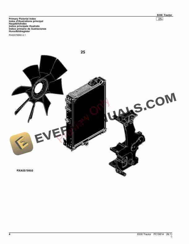 John Deere 8330 Tractor Parts Catalog PC10814 17SEP23 4