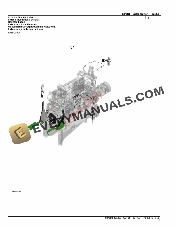 John Deere 8370RT Tractor Parts Catalog PC13545 02NOV23-4