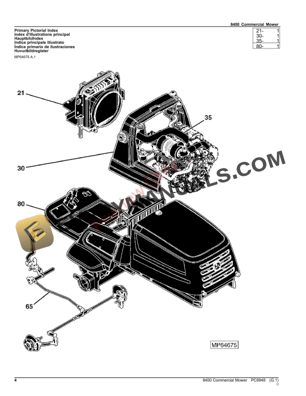 John Deere 8400 Commercial Mower Parts Catalog PC9948 15OCT23-4