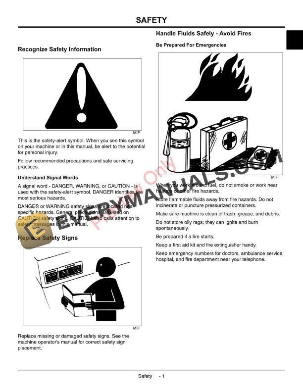 John Deere 8400 Commercial Mower Technical Manual TM109419 01DEC09 PDF 12 John Deere 8400 Commercial Mower Technical Manual TM109419 01DEC09 5
