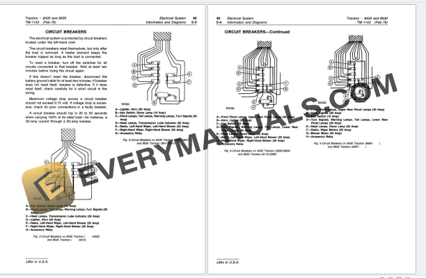 John Deere 8430, 8630 4WD Tractors Technical Manual TM1143 01NOV86 5 John Deere 8430, 8630 4WD Tractors Technical Manual TM1143 01NOV86 - Image 3