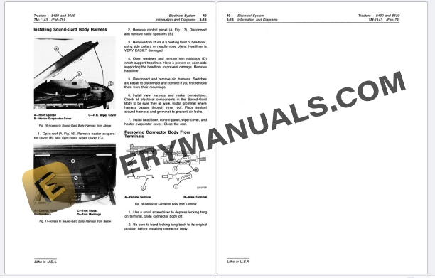John Deere 8430, 8630 4WD Tractors Technical Manual TM1143 01NOV86 6 John Deere 8430, 8630 4WD Tractors Technical Manual TM1143 01NOV86 - Image 4