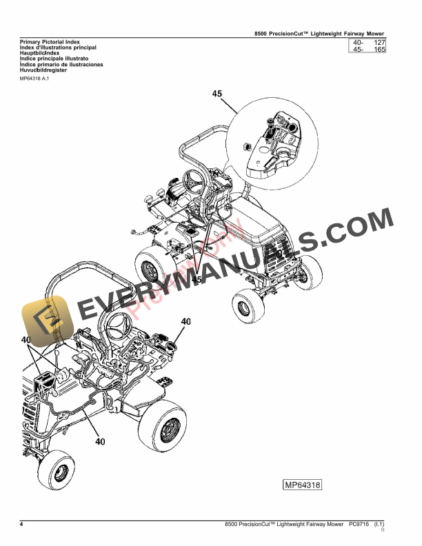 John Deere 8500 PrecisionCut Lightweight Fairway Mower Parts Catalog PC9716 26AUG23 5 John Deere 8500 PrecisionCut Lightweight Fairway Mower Parts Catalog PC9716 26AUG23-4