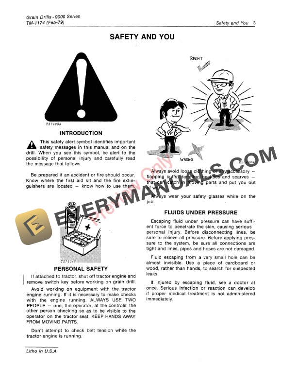 John Deere 9000 Series Grain Drills Technical Manual TM1174 01FEB79 PDF 12 John Deere 9000 Series Grain Drills Technical Manual TM1174 01FEB79 5