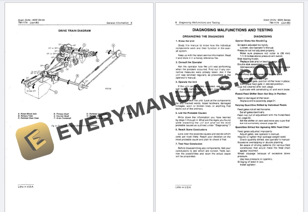 John Deere 9000 Series Grain Drills Technical Manual TM1174 01FEB79 PDF 4 John Deere 9000 Series Grain Drills Technical Manual TM1174 01FEB79 PDF - Image 2