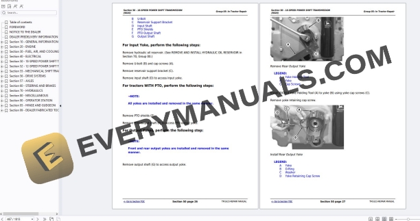 John Deere 9100, 9200, 9300, 9400, 9120, 9220, 9320, 9420, 9520, and 9620 Tractors Repair Technical Manual TM1623 16MAR21 5 John Deere 9100, 9200, 9300, 9400, 9120, 9220, 9320, 9420, 9520, and 9620 Tractors Repair Technical Manual TM1623 16MAR21 - Image 3