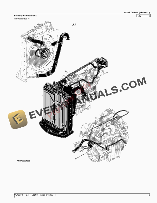 John Deere 9520R Tractor Parts Catalog PC12219 12NOV23-5