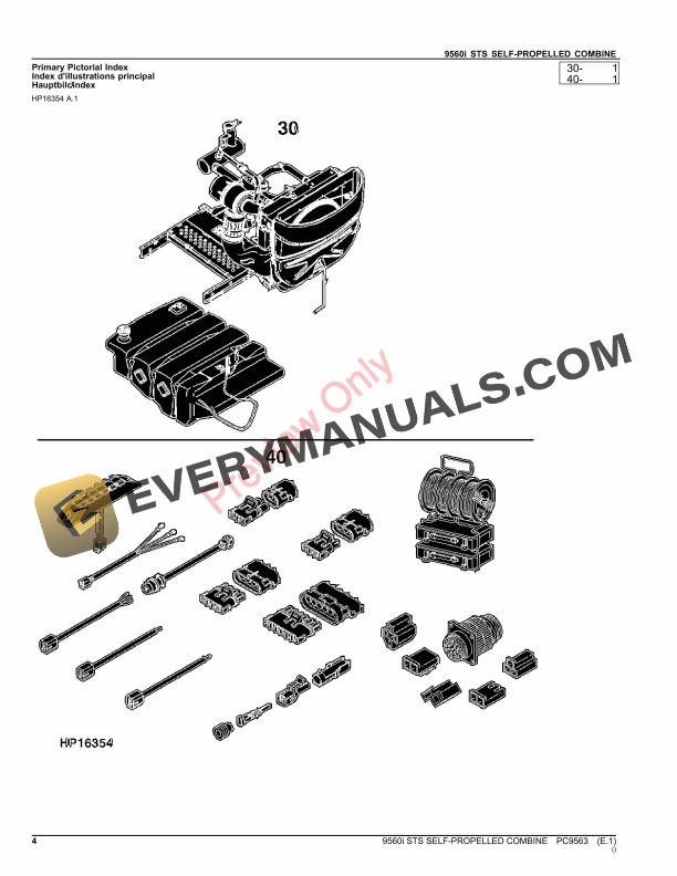 John Deere 9560I STS COMBINE Parts Catalog PC9563 03OCT23 5 John Deere 9560I STS COMBINE Parts Catalog PC9563 03OCT23-4