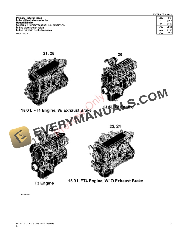 John Deere 9570RX Tractors Parts Catalog PC12732 06OCT23-3