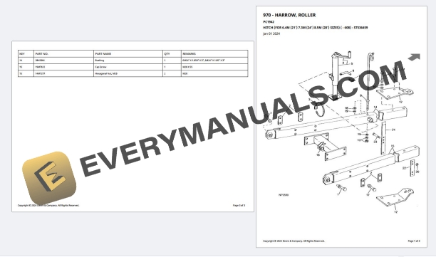 John Deere 970 Roller Harrow Parts Catalog PC1942 13JUL20 PDF 4 John Deere 970 Roller Harrow Parts Catalog PC1942 13JUL20 PDF - Image 2